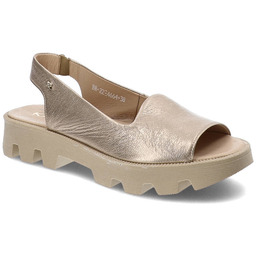 Karino Złote Sandały Modne Buty Na Lato