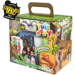 Zestaw Tubi Jelly 6 kolorów małe akwarium Dinozaury