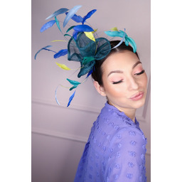 Pakamera TROPICANA fascynator z piórami