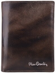 Pierre Cardin, Portfel skórzany męski Fossil, popielaty, TILAK12