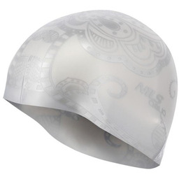 G-TYPE WOMAN F221 SREBRNY WZÓR CZEPEK SILIKONOWY NILS