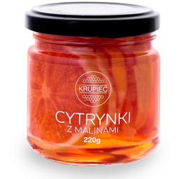 Cytryna w zalewie z malinami Krupiec 220g