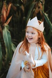 Różdżka dla dziecka "Beż i złoto"