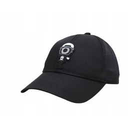 Karl Lagerfeld Czarna Czapka Z Daszkiem Z Ozdobą