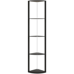 Lampa podłogowa RGB z półkami, 5 poziomów, czarna