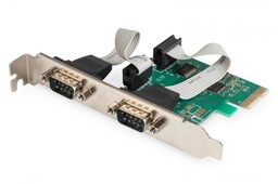 Digitus Kontroler RS232 PCI Express 2xDB9Low Profile, Chipset:
