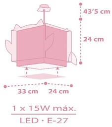 Dalber Lampa wisząca do pokoju dziecięcego Little Owl,