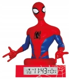 Lampka 3D z budzikiem Spiderman SPD3621