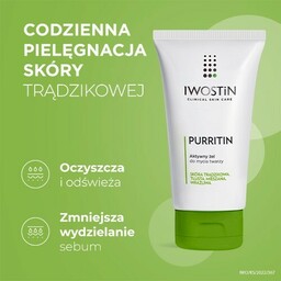 Iwostin Purritin Aktywny żel do mycia twarzy, 150