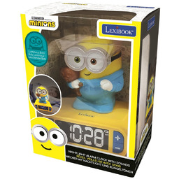Lexibook, Budzik Cyfrowy Z Lampką Nocną Minionki