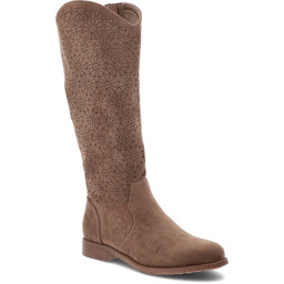 S.Barski Brązowe Kozaki Ażurowe Obuwie Damskie