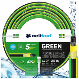 Wąż Ogrodowy 1/2" 25m Mocny Cellfast 5-WARSTW Elastyczny