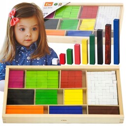 Viga Drewniane Patyczki Edukacyjne Matematyczne Klocki Cuisenaire'a