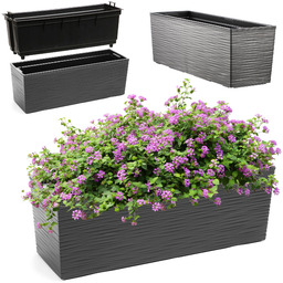 Doniczka balkonowa dłuto z wkładem Treviso 56 x