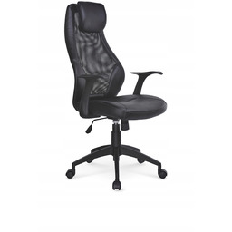 Fotel Biurowy Torino Halmar Eco Skóra-czarny