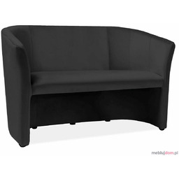 Sofa klubowa TM-2 Velvet Signal Czarny