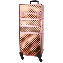 Kuferek kosmetyczny XXXL 4w1 walizka na kółkach obrotowych