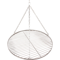 Ruszt ogrodowy do grilla chromowany (60 cm)