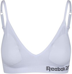 Reebok Damski biustonosz bezszwowy Justine, biały, XS