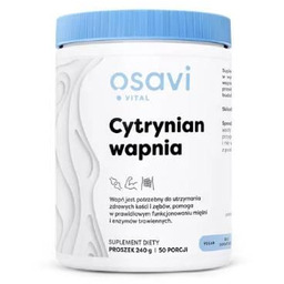 OSAVI Cytrynian wapnia w proszku, 240g