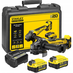 Szlifierka kątowa bezszczotkowa Fatmax 18V 2x 4.0Ah Stanley