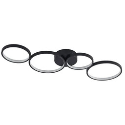 Lindby - Evengeline LED Lampa Sufitowa Black