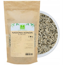 NASIONA KONOPI ŁUSKANE ZIARNO 500g naturalne cannabis konopie