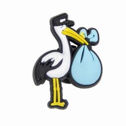 Bocian wpinka ozdoba do kroksów, crocs