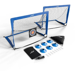 ZESTAW 2x SKŁADANA BRAMKA PIŁKARSKA BRAMKI DO PIŁKI