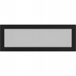 Kratka Wentylacyjna Wylotowa Kominkowa 17X49 Czarna Z Siatką