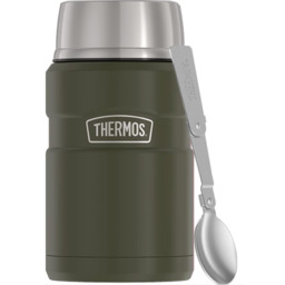 Termos obiadowy ze składaną łyżką i kubkiem Thermos