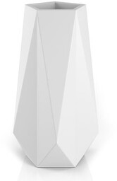 Donica Siena 75 cm biała z półką