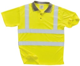 S477 - Koszulka ostrzegawcza polo - żółty