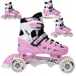 Łyżworolki Rolki Wrotki Regulowane Rekreacyjne 4w1 Z Wymienną