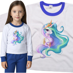 Piżama dziecięca Unicorn Jednorożec Księżniczka 86/92