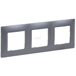 Niloe Selection - Ramka Potrójna - Stalowy Legrand