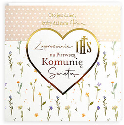 Zaproszenia na I Komunię Świętą - 5 szt.