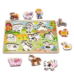 Woopie Let''s Go Green Woopie Green Drewniane Puzzle