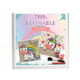 Piaskowe obrazki 30x30 cm Jednorożce