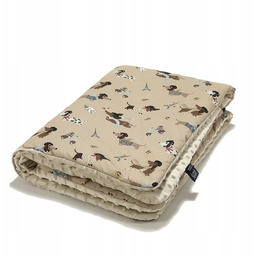 Ciepły Koc Minky Pierre the Dog M 80x100cm