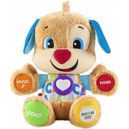 Fisher Price Pluszowy Piesek Szczeniaczek Uczniaczek Język Niemiecki