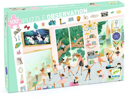 Puzzle 100 elementów obserwacja Szkoła baletowa Djeco DJ07514
