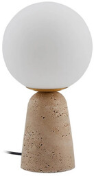 Lampa Stołowa Lindby, Kirstan, biały, salon, szkło, nowoczesny