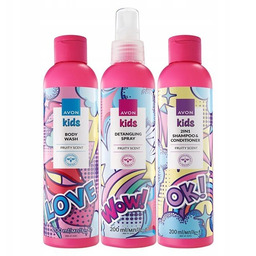 Zestaw Kosmetyków dla Dzieci dla Dziewczynek Szampon Spray