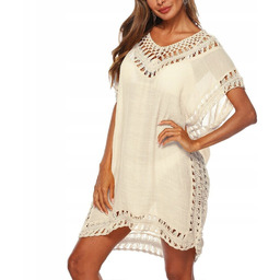 Letnia Tunika Plażowa Pareo Plażowe Narzutka Na Plażę