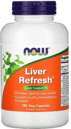 Liver Refresh, Now Foods, 180 kapsułek