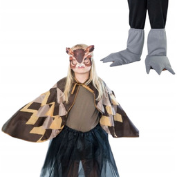 Sowa strój maska skrzydła nakładki na buty