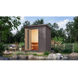 sauna fińska KARIBU HYTTI 1 (97703) terragrau LG4123