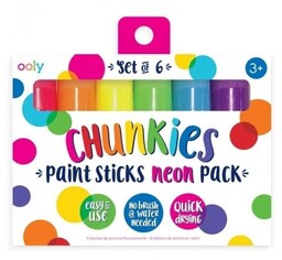 Farby w kredce, Chunkies Paint Sticks Neon, 6