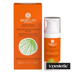 BasicLab Prewencja i Antyoksydacja SPF 50+ Lekka emulsja